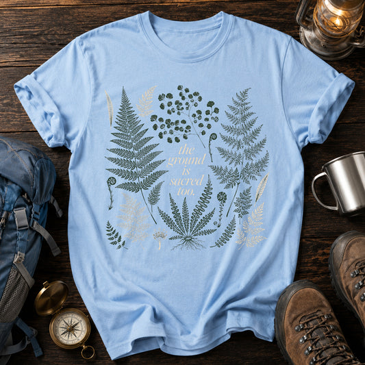 Wild Leaf Hiking Mountain Hiking Trekking T-Shirt
