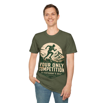 Your Only Competition Mountain Hiking Trekking T-Shirt