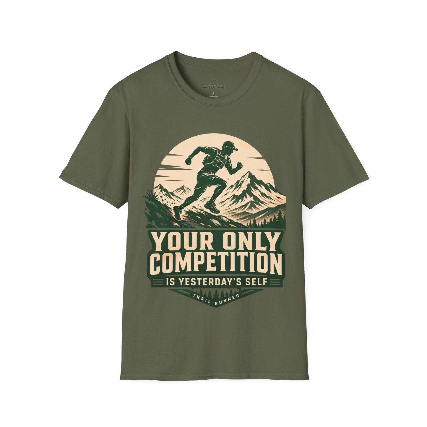 Your Only Competition Mountain Hiking Trekking T-Shirt