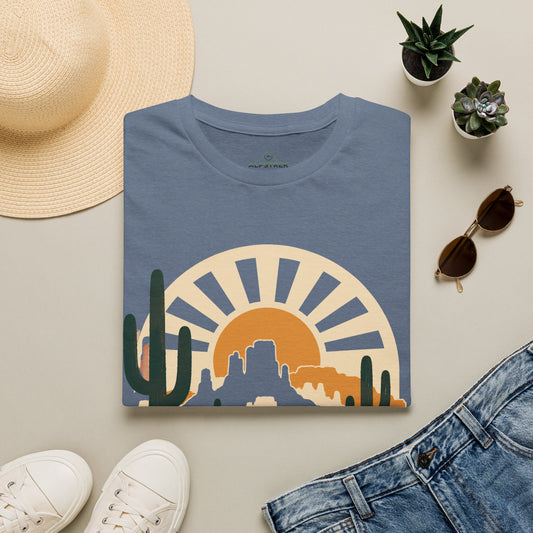 Where The West is Wild Mountain Hiking Trekking T-Shirt