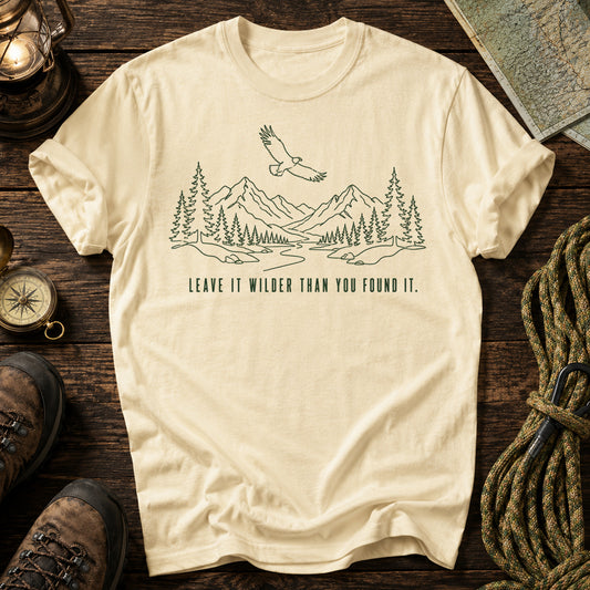 Leave IT Wilder Hiking  Mountain Hiking Trekking T-Shirt
