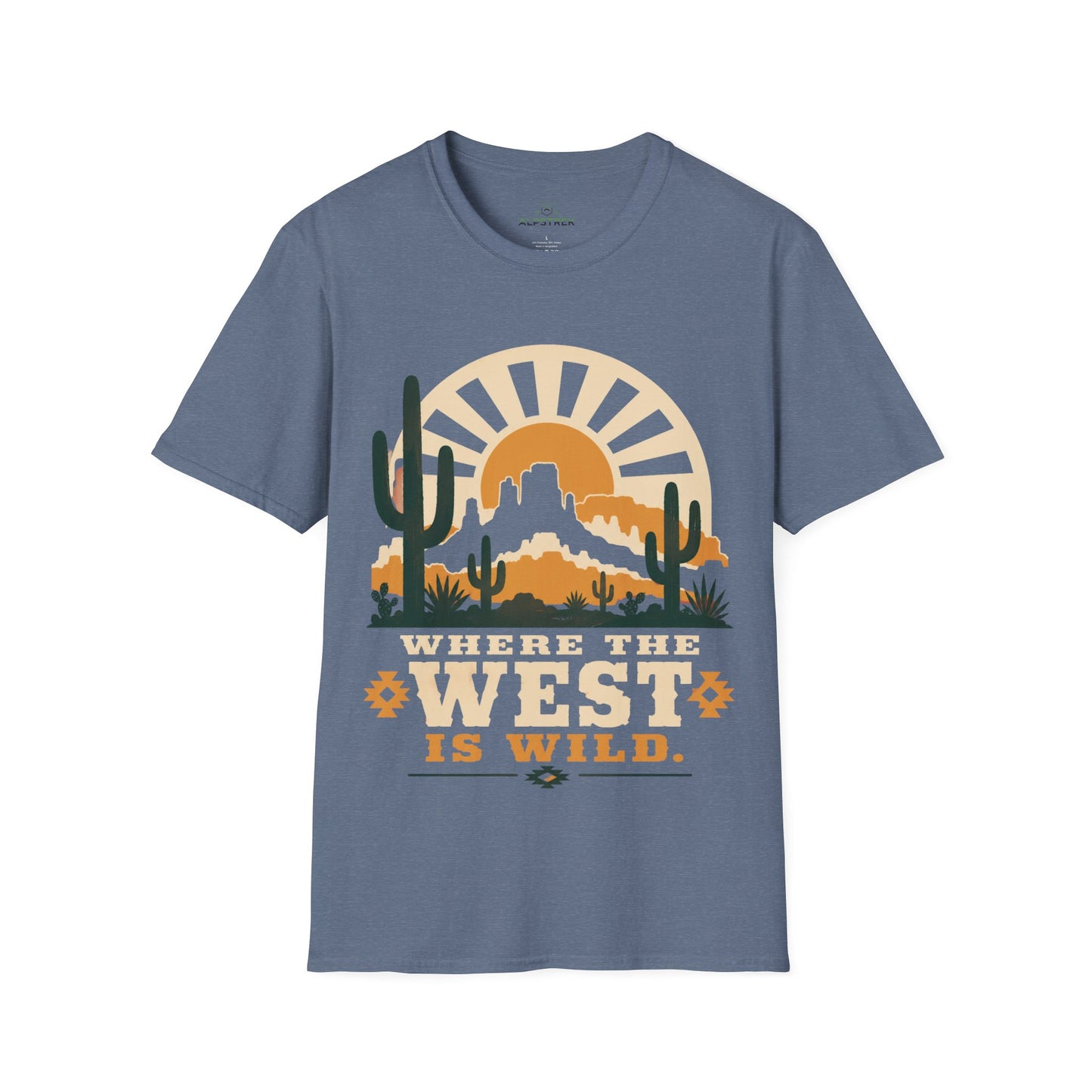 Where The West is Wild Mountain Hiking Trekking T-Shirt