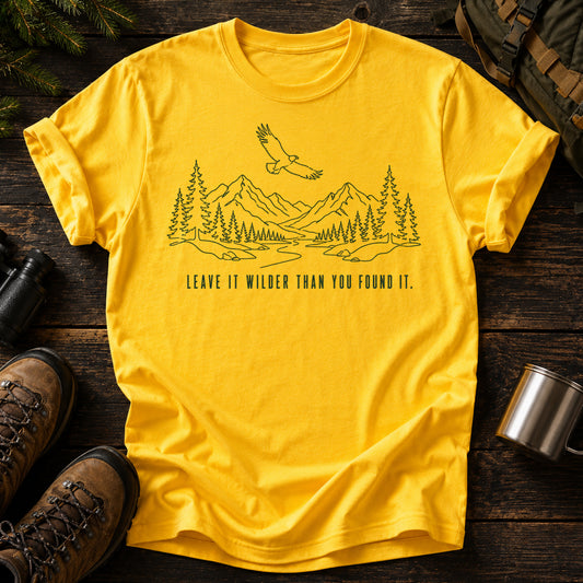 Leave IT Wilder Hiking  Mountain Hiking Trekking T-Shirt