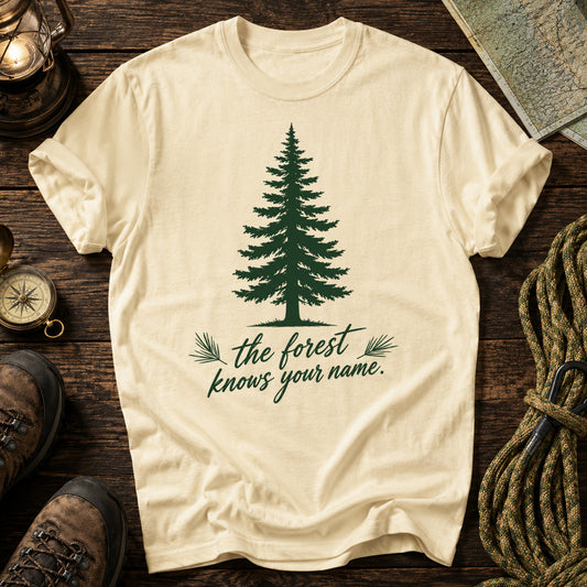 The Forest Knows Your Name Hiking  Mountain Hiking Trekking T-Shirt